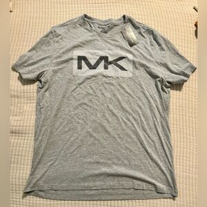Michael Kors Men’s Gray Short Sleeve Crew Neck Logo tshirt. XL. NWT